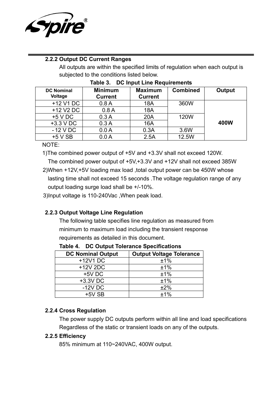 Spire corp | Spire BLACKDRAGON 400 / SP-R-400WTB-PFC User Manual | Page 7 / 18