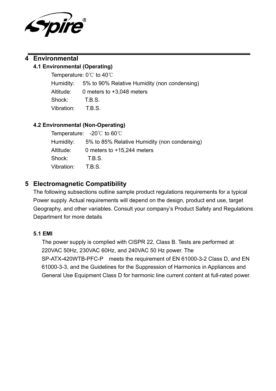 Spire corp | Spire JEWEL ECO 420W / SP-ATX-420WTB-PFC-P User Manual | Page 14 / 19