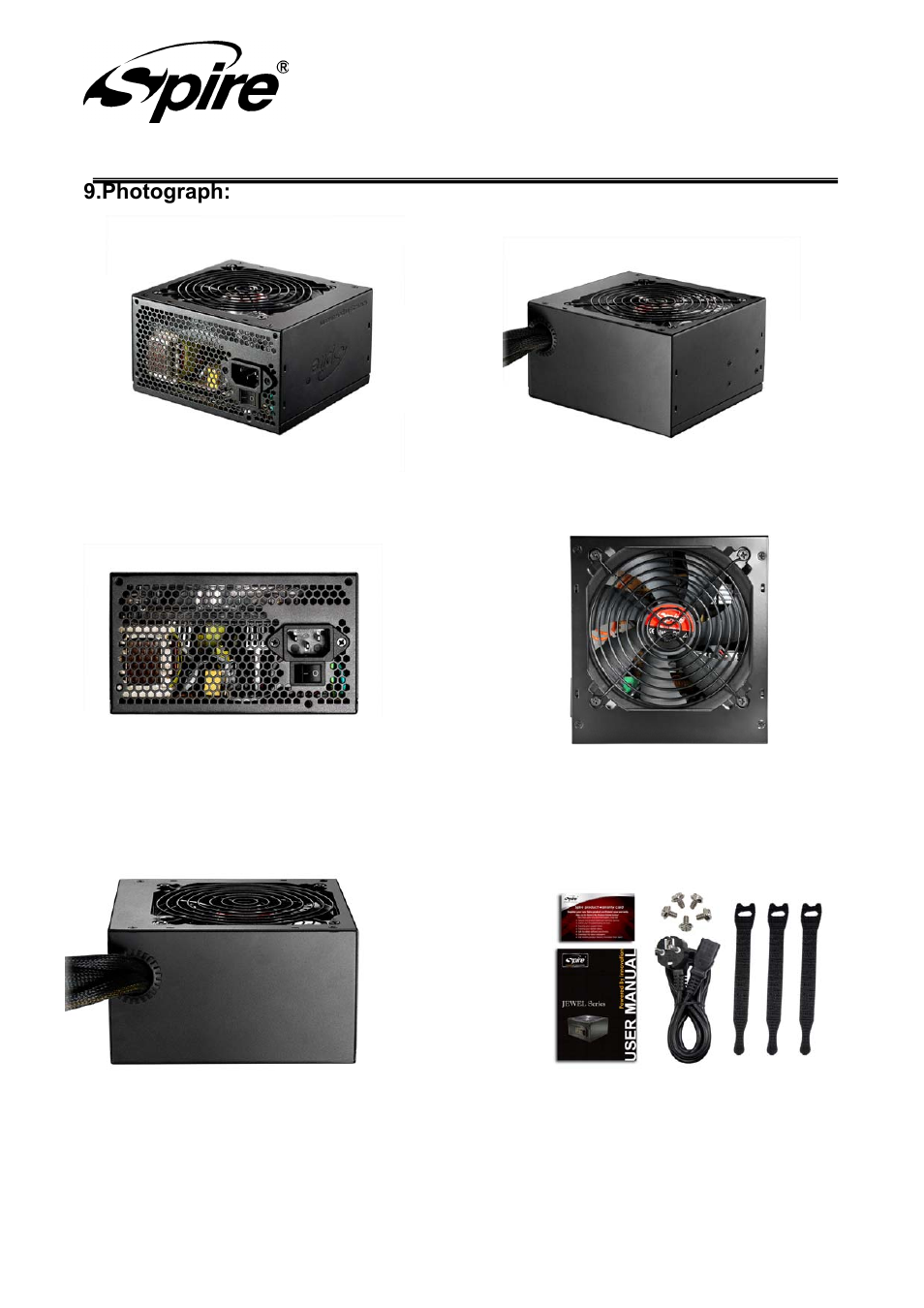 Spire corp | Spire JEWEL ECO 420W / SP-ATX-420WTB-PFC-P User Manual | Page 17 / 19