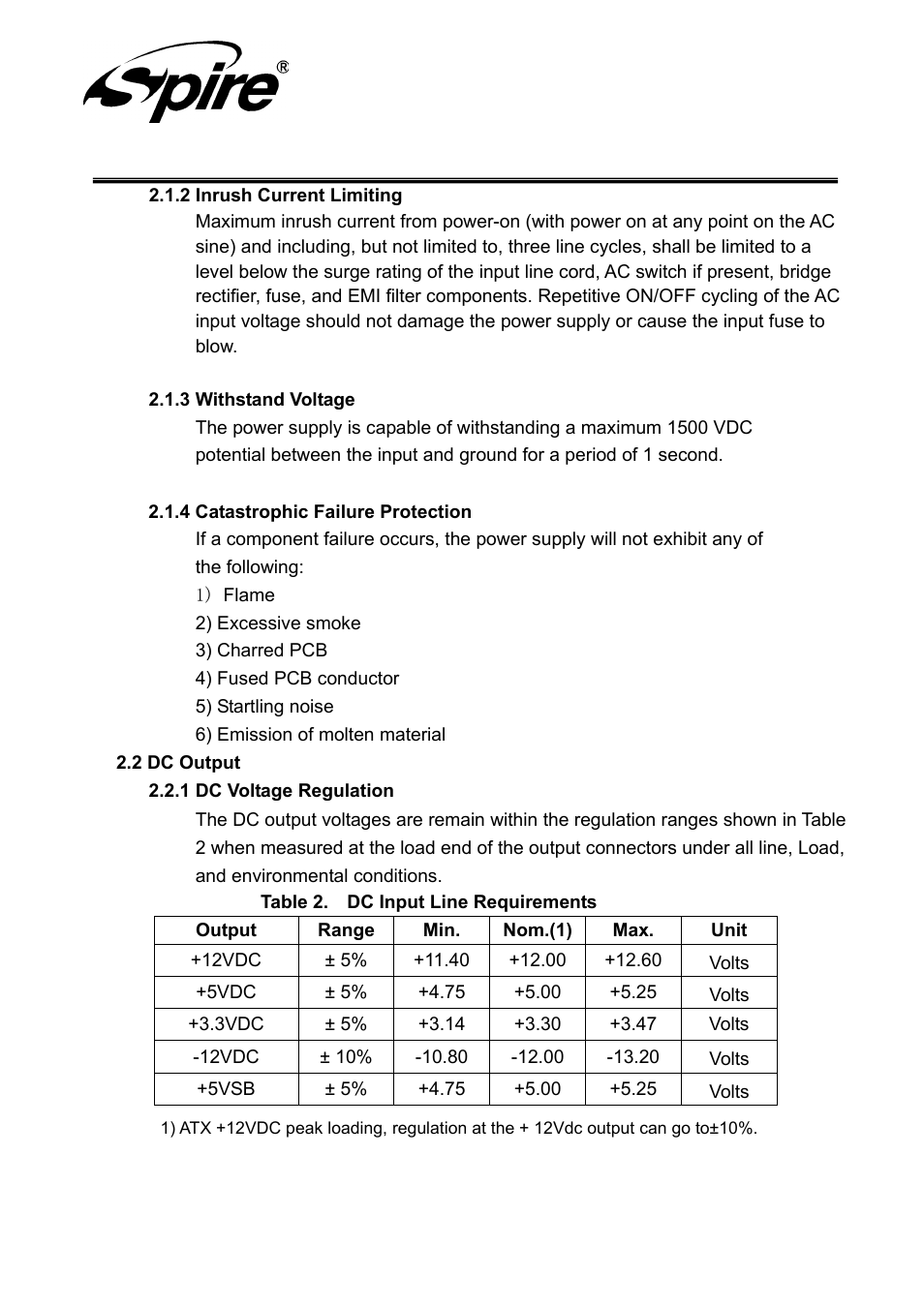 Spire corp | Spire JEWEL 420W / SP-ATX-420W-C1-PFC User Manual | Page 6 / 18