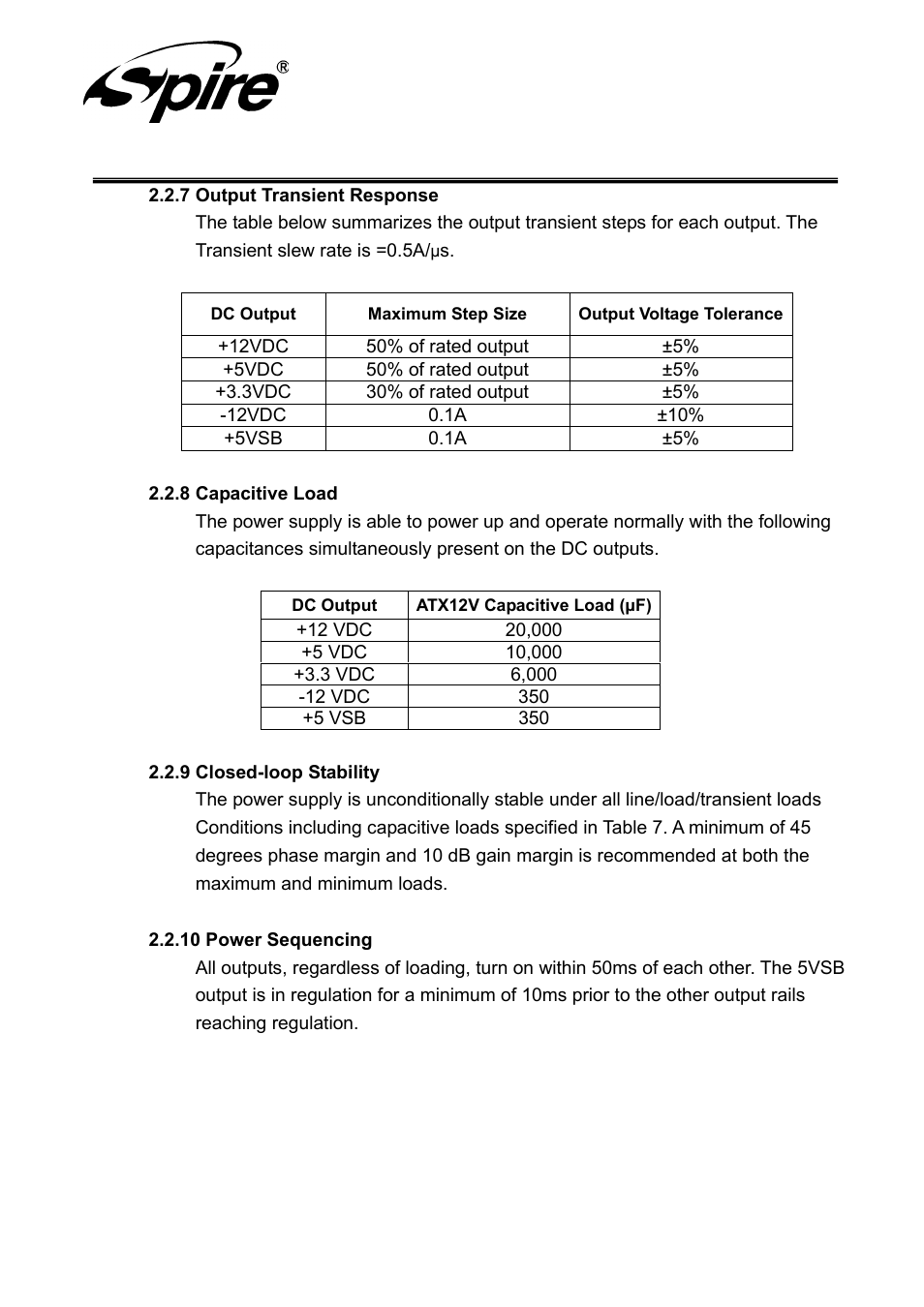 Spire corp | Spire JEWEL 420W / SP-ATX-420W-C1-PFC User Manual | Page 9 / 18