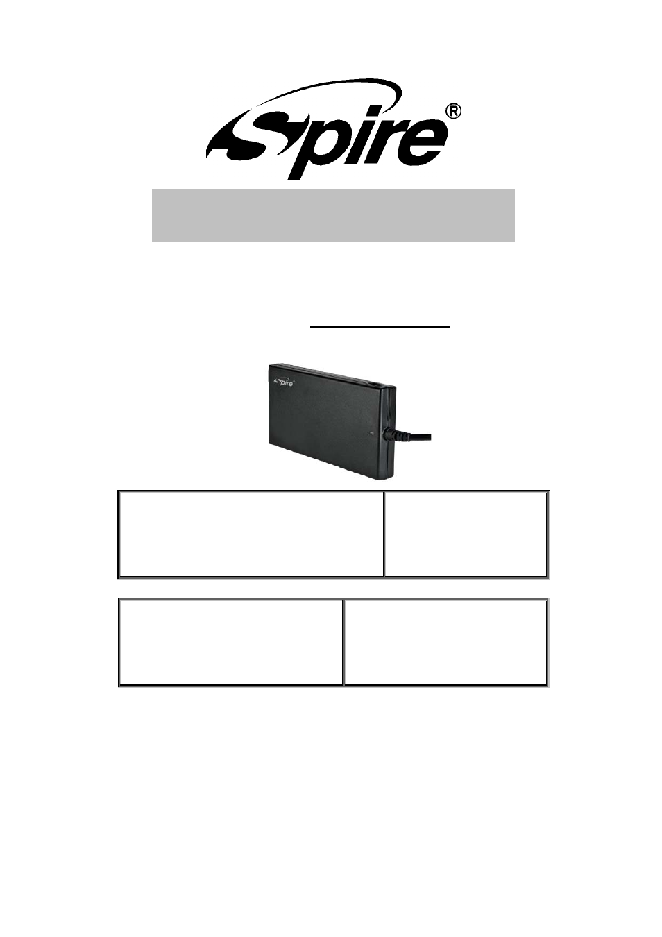 Spire EON 100S2 / SP-AD-100WS2-EU User Manual | 8 pages