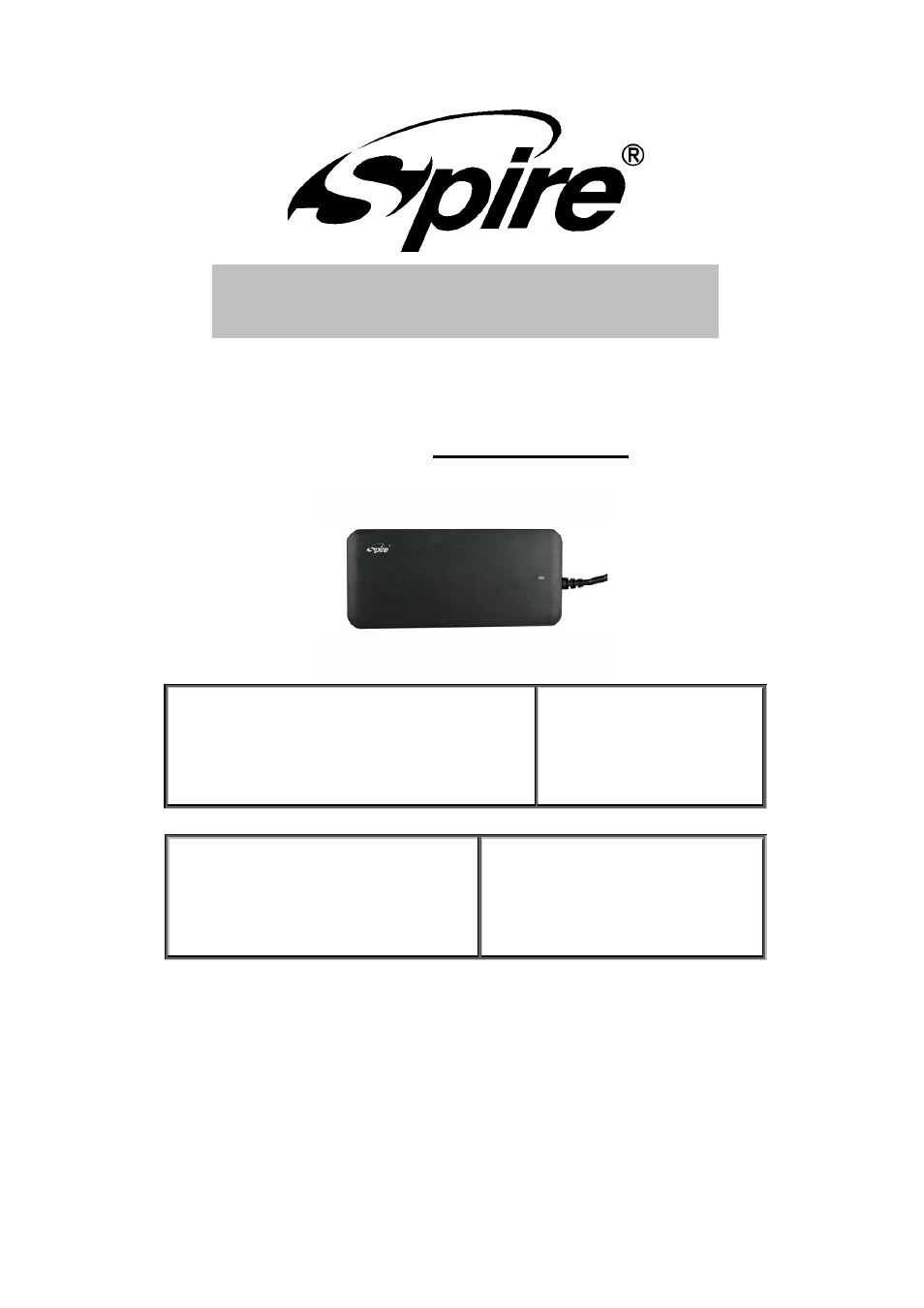 Spire EON 100S1 / SP-AD-100WS1-EU User Manual | 8 pages
