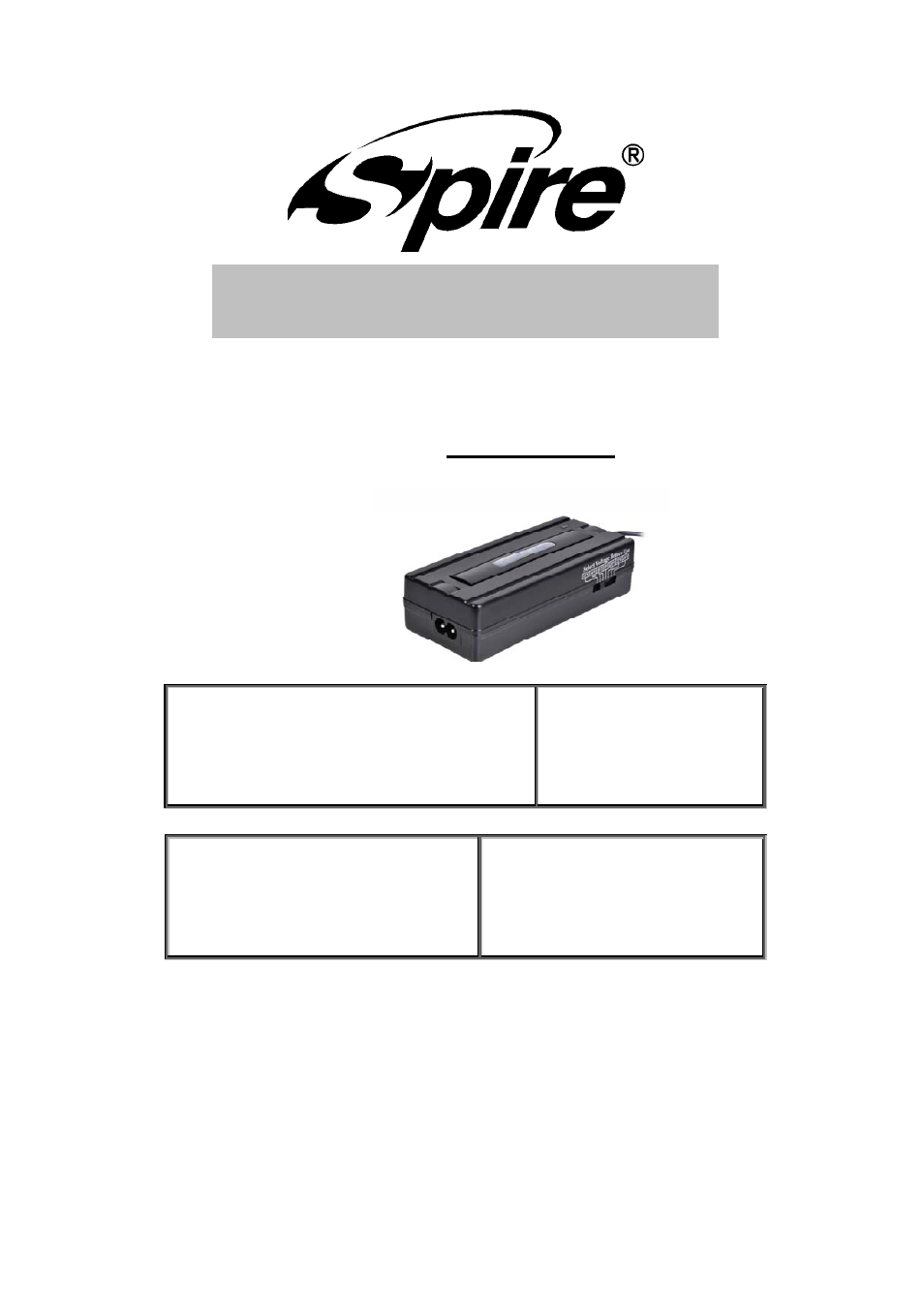 Spire EON III / SP-AD-090W-EU User Manual | 9 pages