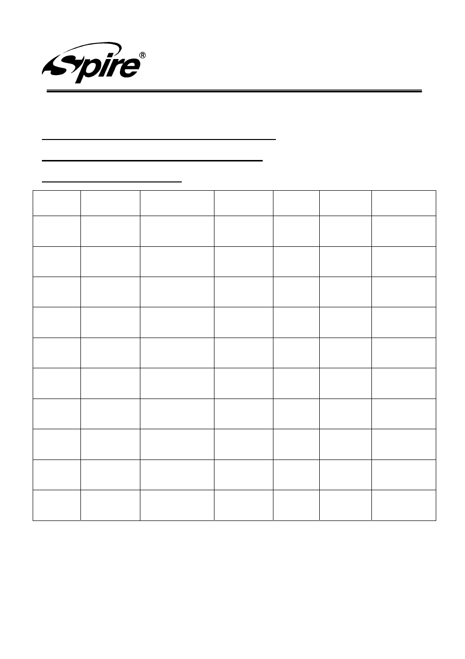 Spire corp, Approval sheet revisement record | Spire BLUESTAR 120 LED PCI+PWM / SP12025S1H4-B-LED-2P User Manual | Page 2 / 9