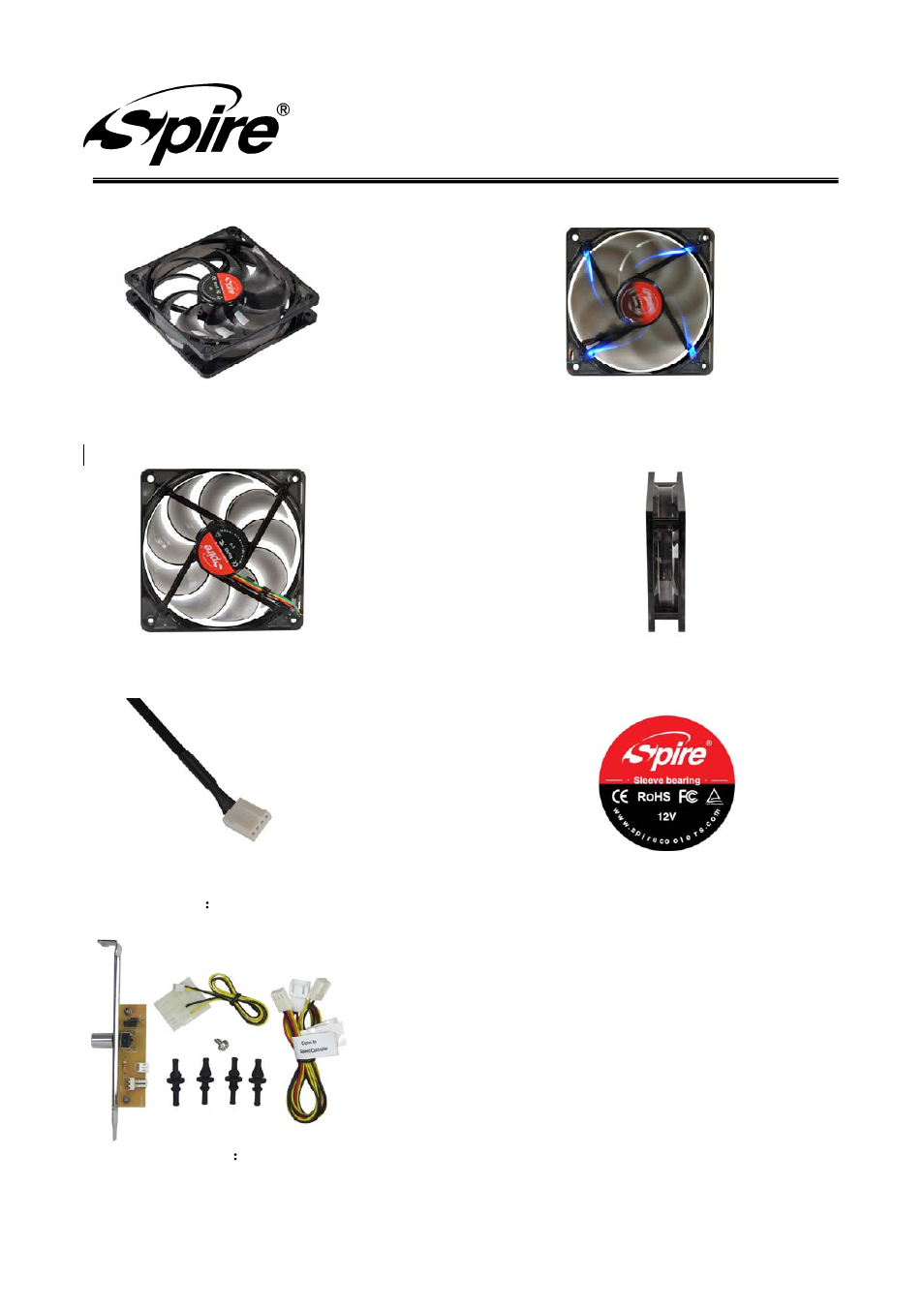 Spire corp | Spire BLUESTAR 120 LED PCI+PWM / SP12025S1H4-B-LED-2P User Manual | Page 5 / 9