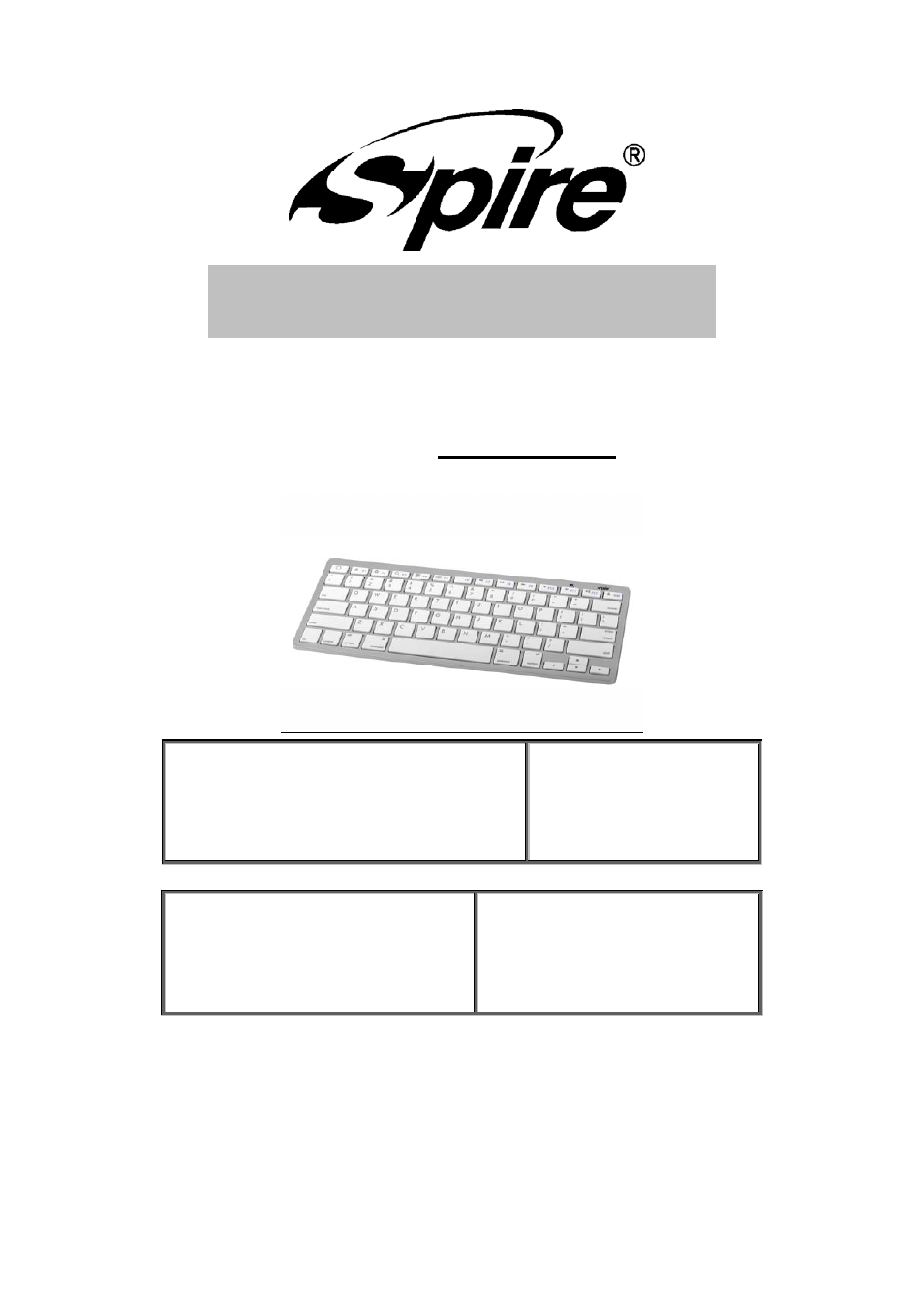 Spire NOA 1100 / SP-K1100SW-EN User Manual | 8 pages