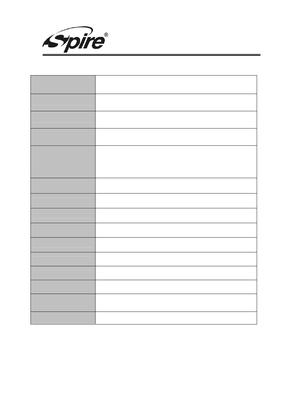 Spire corp, 2 specification | Spire NOA 1100 / SP-K1100SW-EN User Manual | Page 5 / 8
