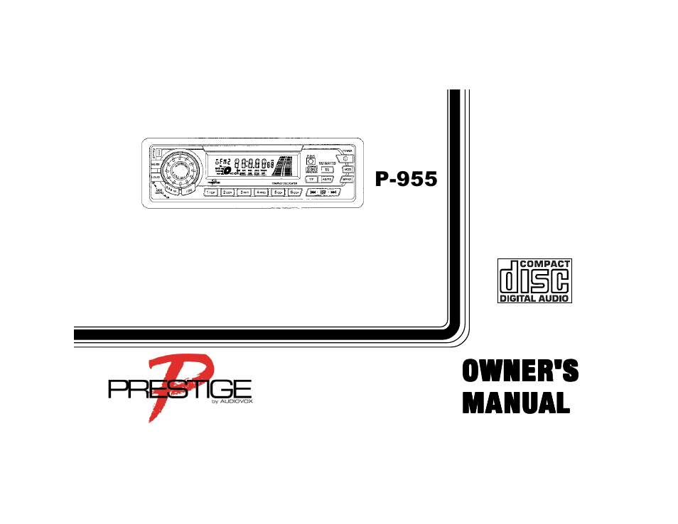 Audiovox P-955 User Manual | 18 pages