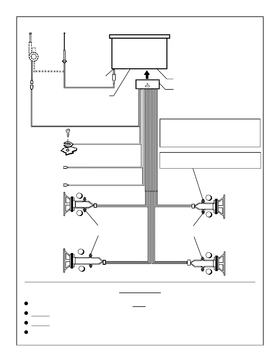 Wiring diagram, Caution, L l l l | Audiovox Prestige Car Stereo System User Manual | Page 4 / 4