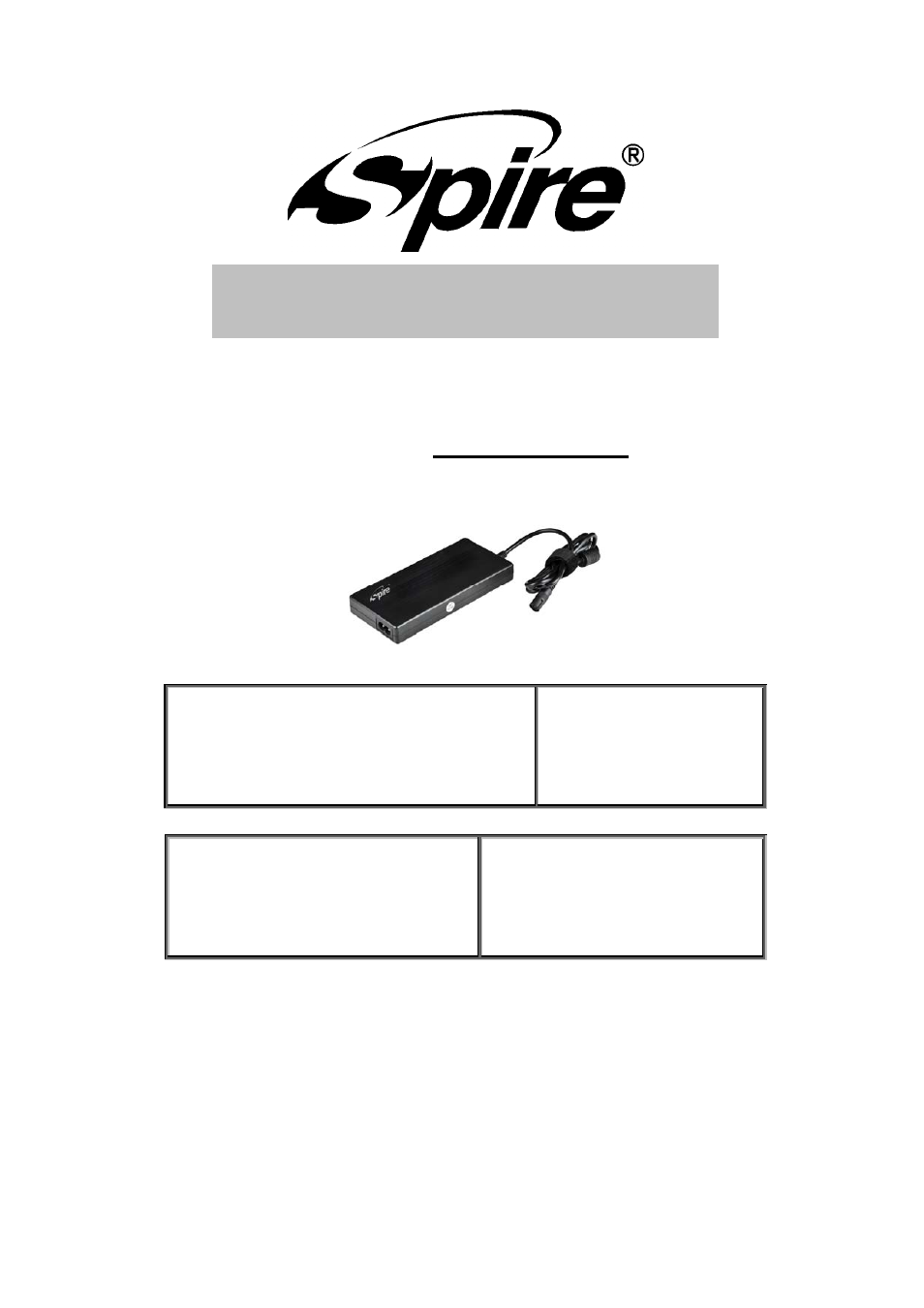 Spire EON 90S2 / SP-AD-090WS2-EU User Manual | 8 pages