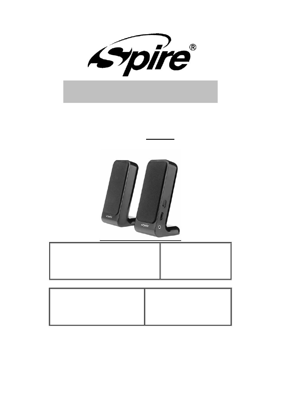 Spire SYMPHONY 202 BASIC / SP-S202 User Manual | 7 pages