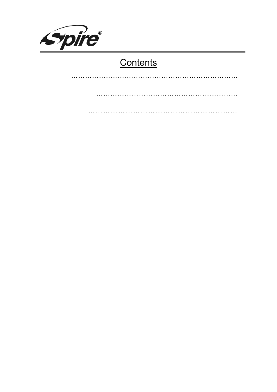 Spire CONTA / SP-HS6501 User Manual | Page 3 / 6