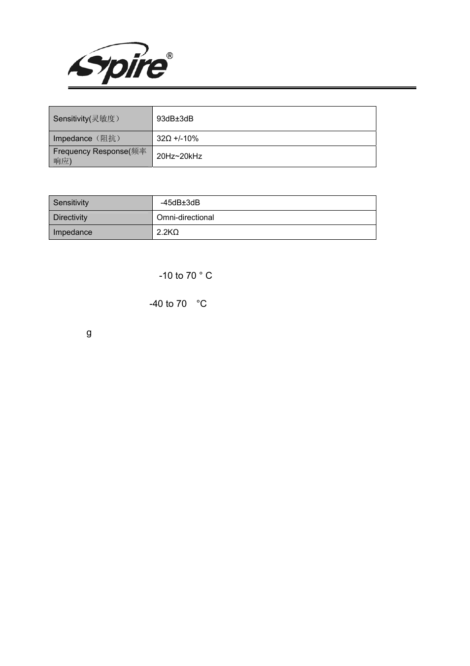 Spire corp | Spire CONTA / SP-HS6501 User Manual | Page 5 / 6