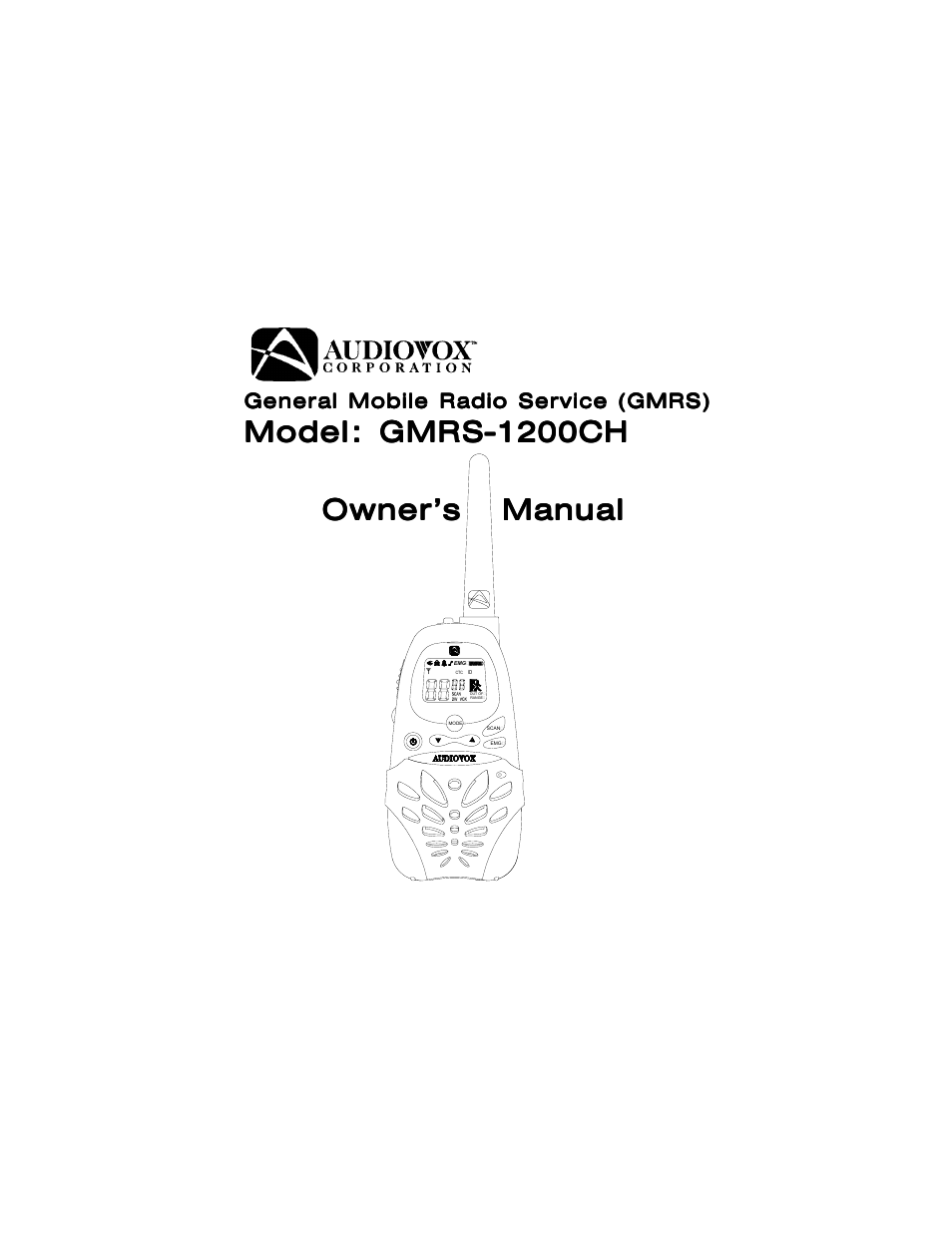 Audiovox 1200CH User Manual | 24 pages