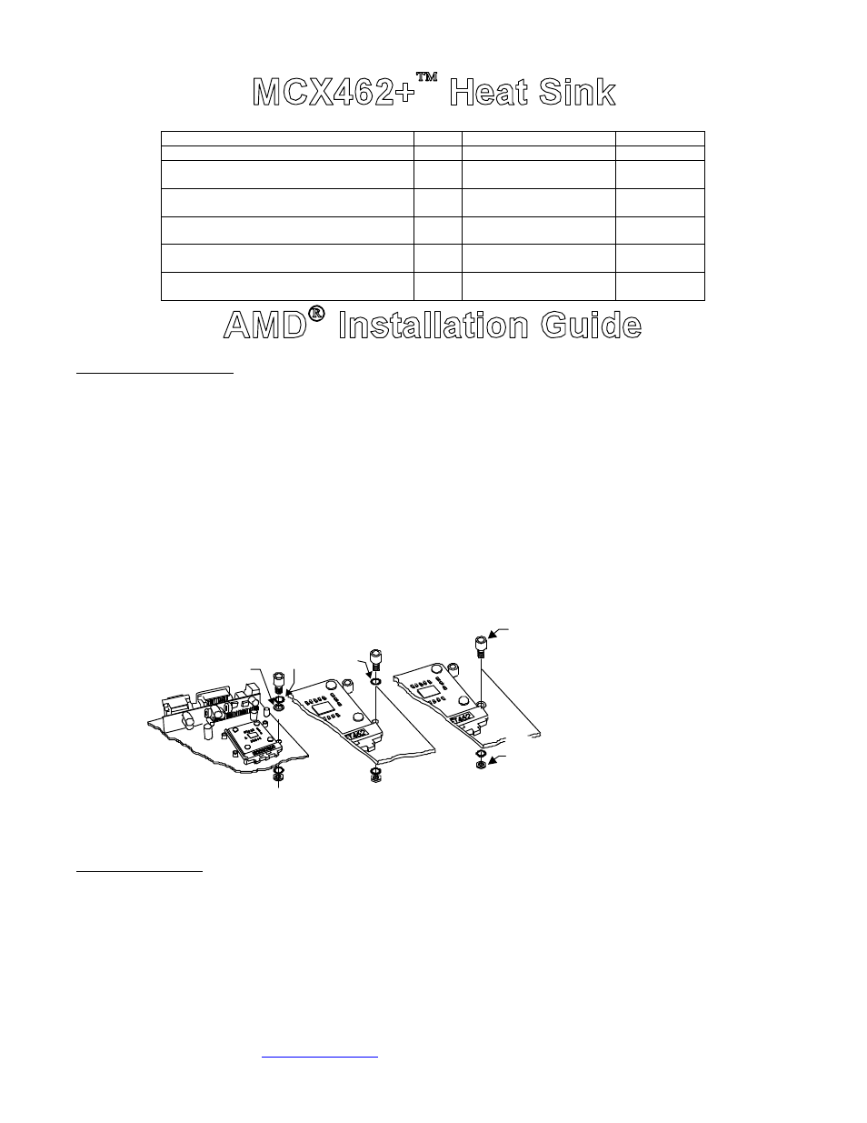 Swiftech MCX462 User Manual | 5 pages