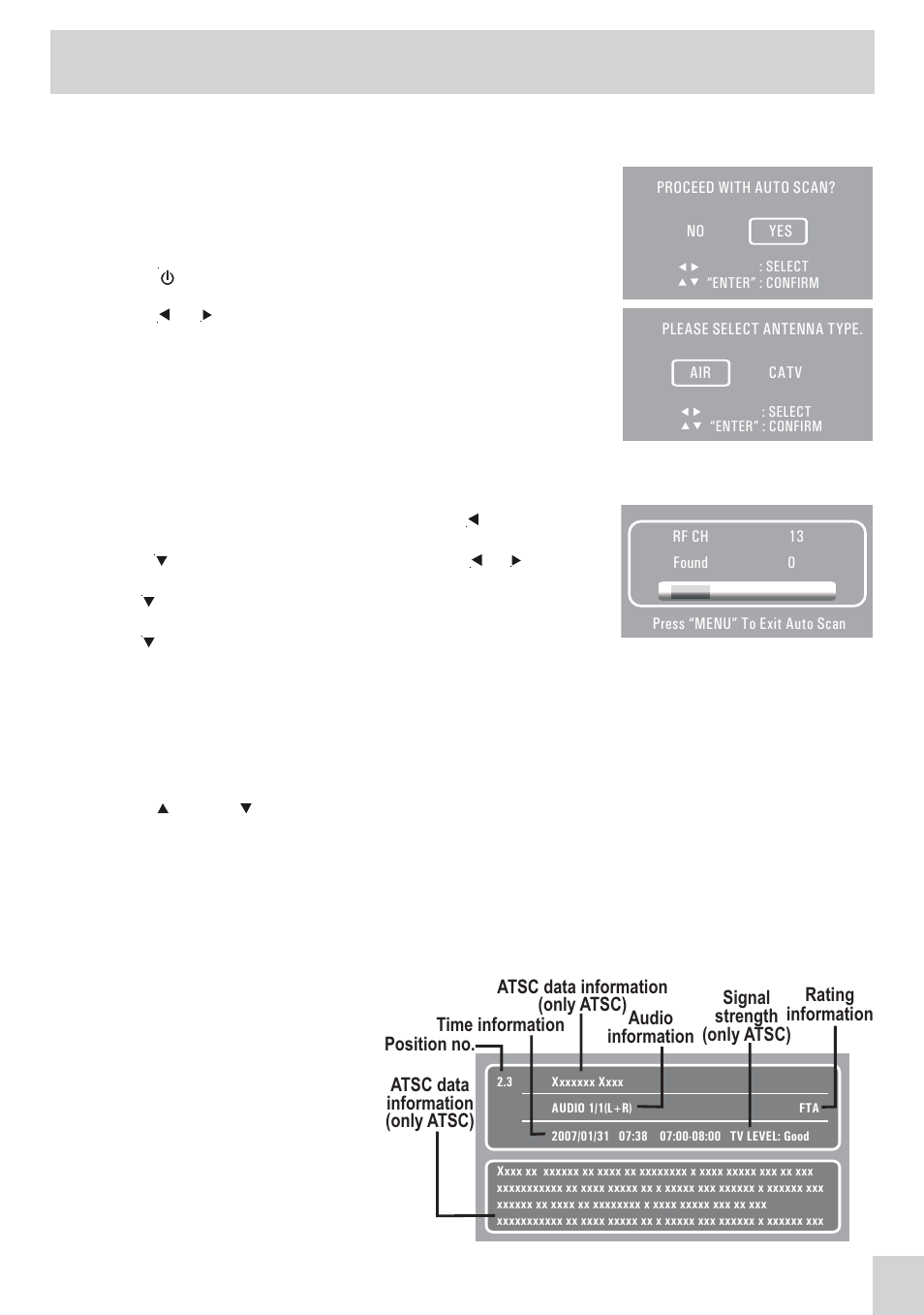 Using the tv | Audiovox PVS21090 User Manual | Page 13 / 24