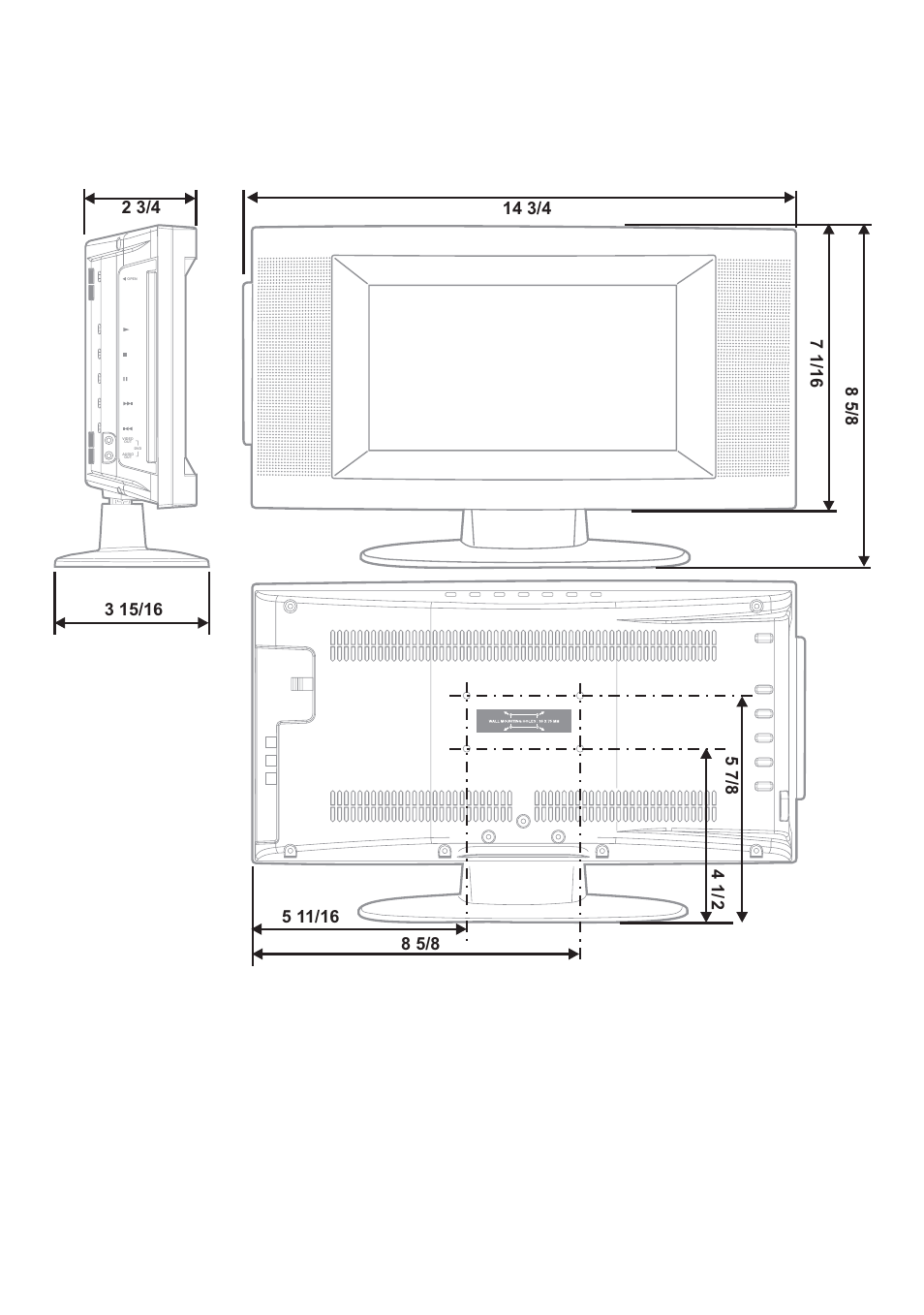 Unit : inch | Audiovox PVS21090 User Manual | Page 24 / 24