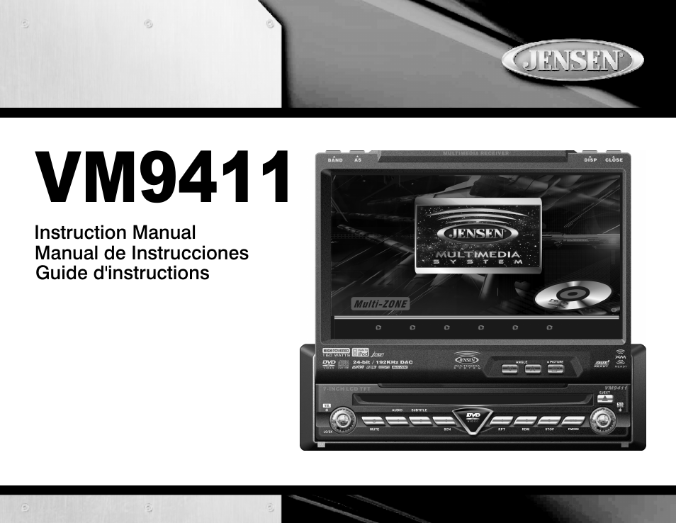 Audiovox Jensen VM9411 User Manual | 110 pages