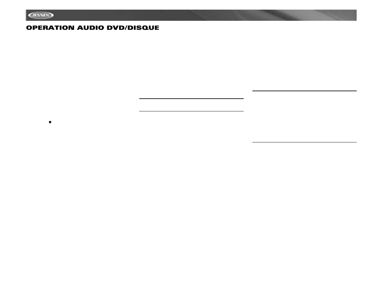 Vm9411 operation audio dvd/disque | Audiovox Jensen VM9411 User Manual | Page 100 / 110