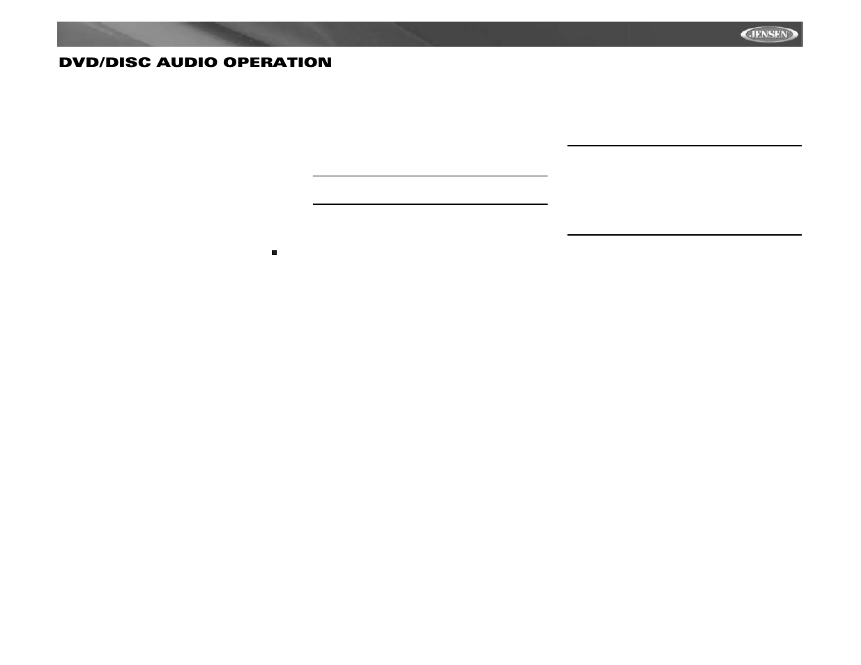 Vm9411 dvd/disc audio operation | Audiovox Jensen VM9411 User Manual | Page 31 / 110