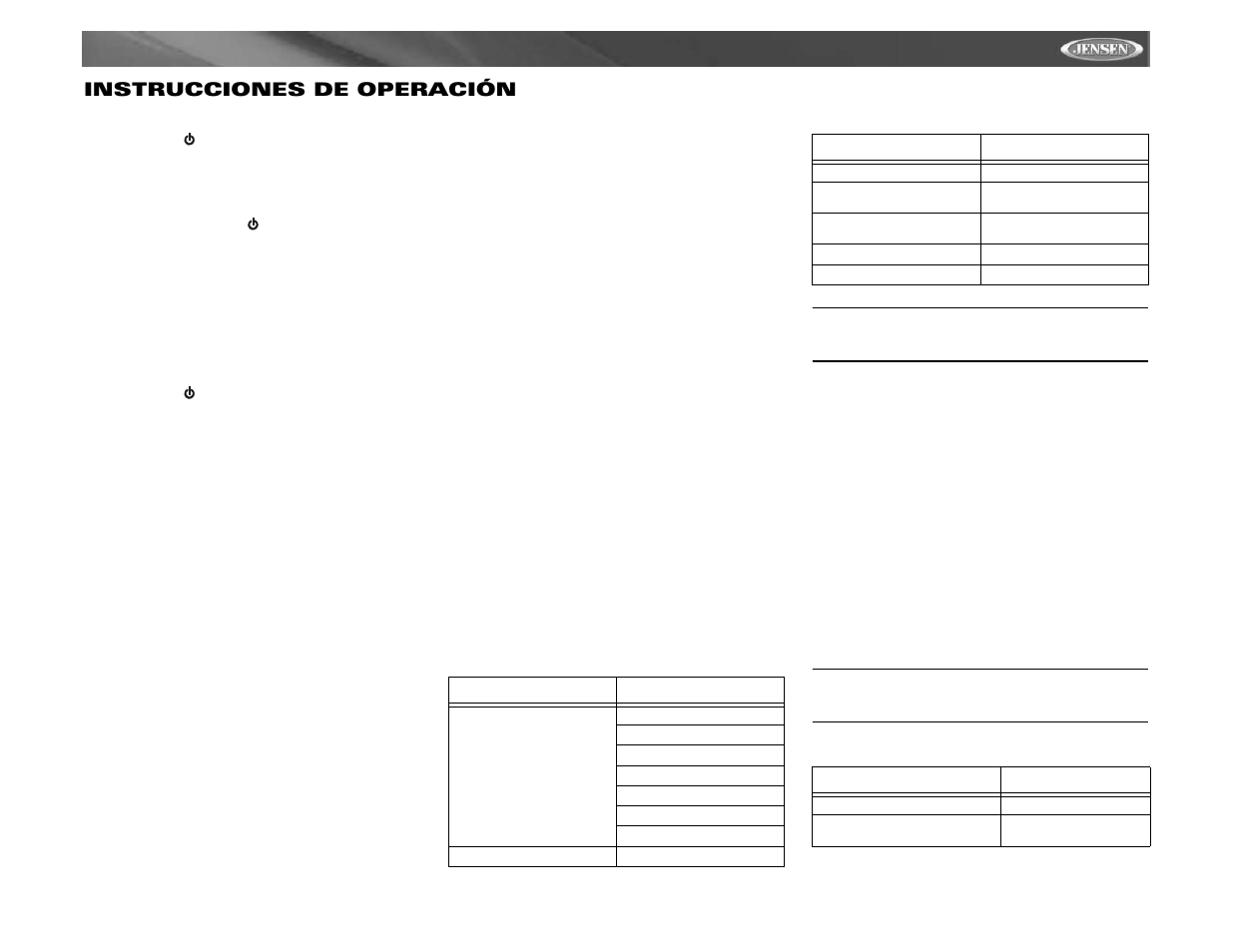 Vm9411 instrucciones de operación | Audiovox Jensen VM9411 User Manual | Page 55 / 110
