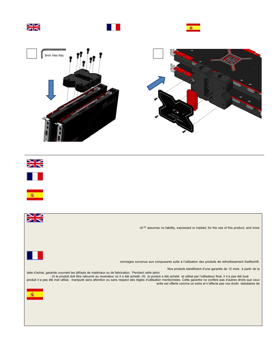 Swiftech Crossfire bridges X2 and X3 for Komodo 7900 User Manual | Page 2 / 2