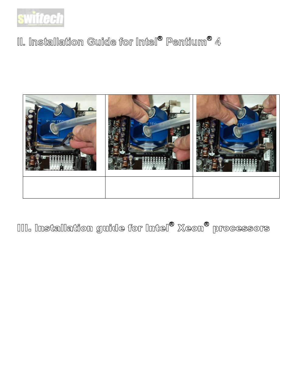 Swiftech FS020 ALL MODELS User Manual | Page 6 / 15