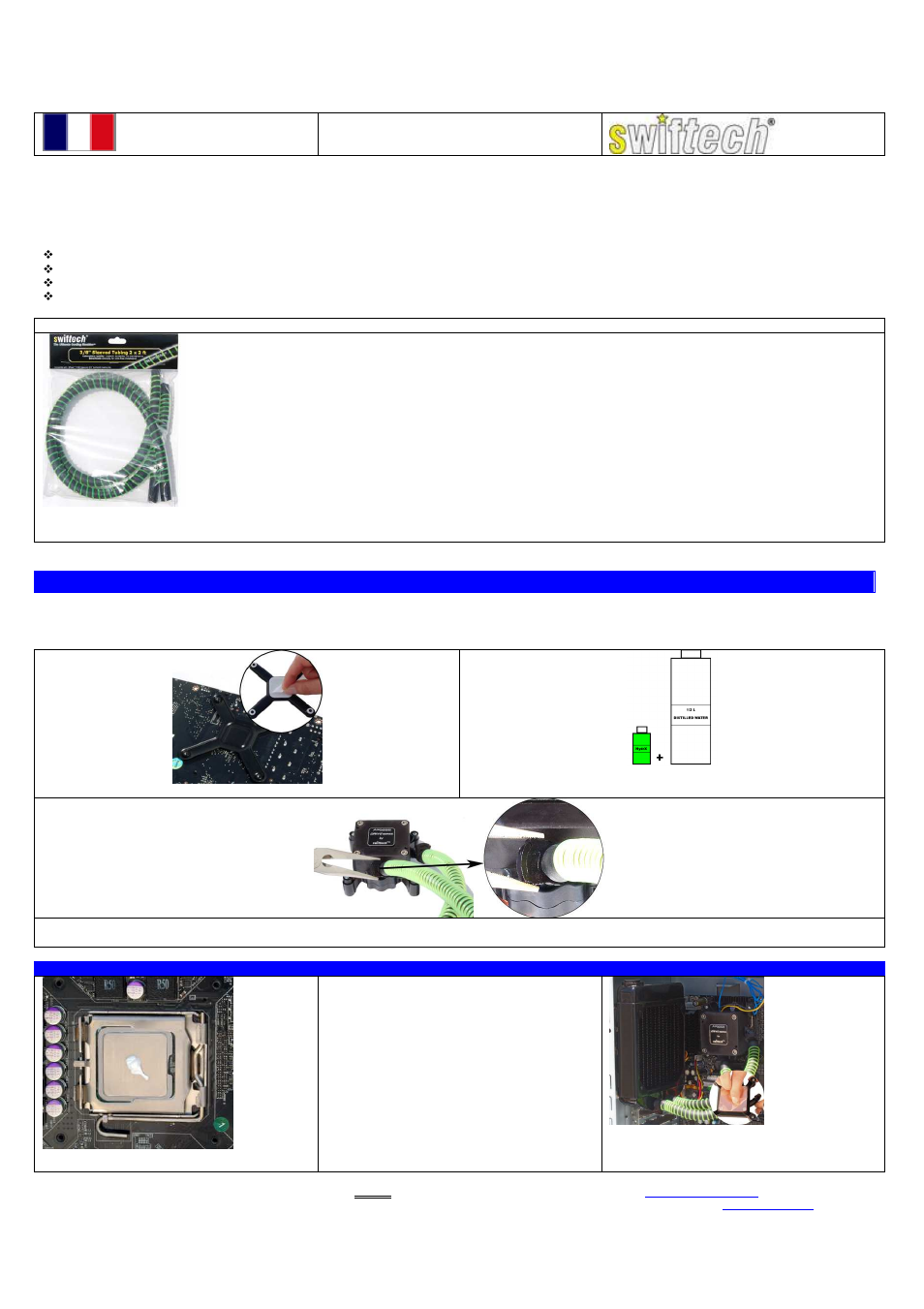 Guide d’installation apogee drive | Swiftech APOGEE DRIVE User Manual | Page 3 / 8