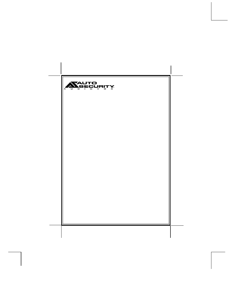 Audiovox UTX-ETX User Manual | 8 pages