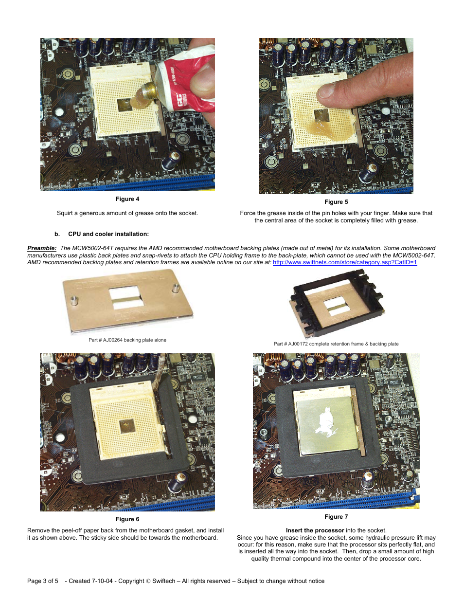 Swiftech MCW5002 64T User Manual | Page 3 / 5