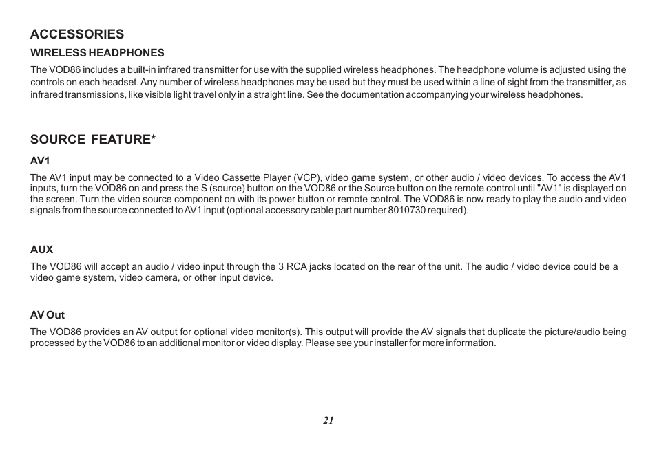 Audiovox Mobile Video 128-8342 User Manual | Page 21 / 26
