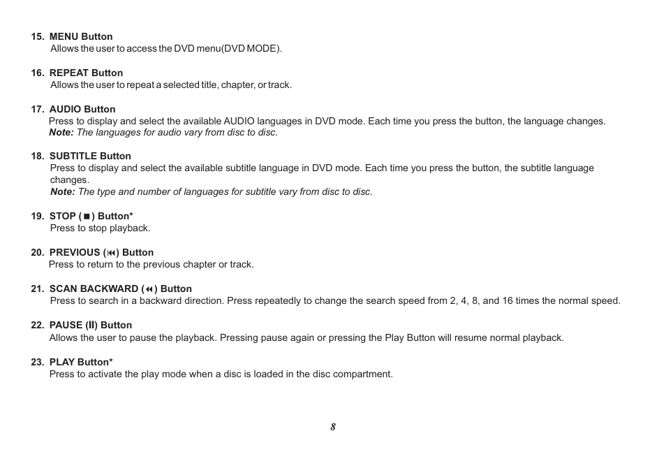 Audiovox Mobile Video 128-8342 User Manual | Page 8 / 26