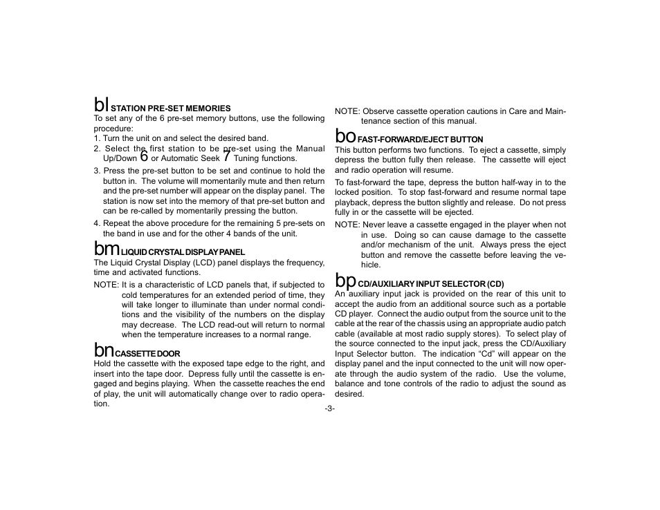 Audiovox P-15 User Manual | Page 4 / 8