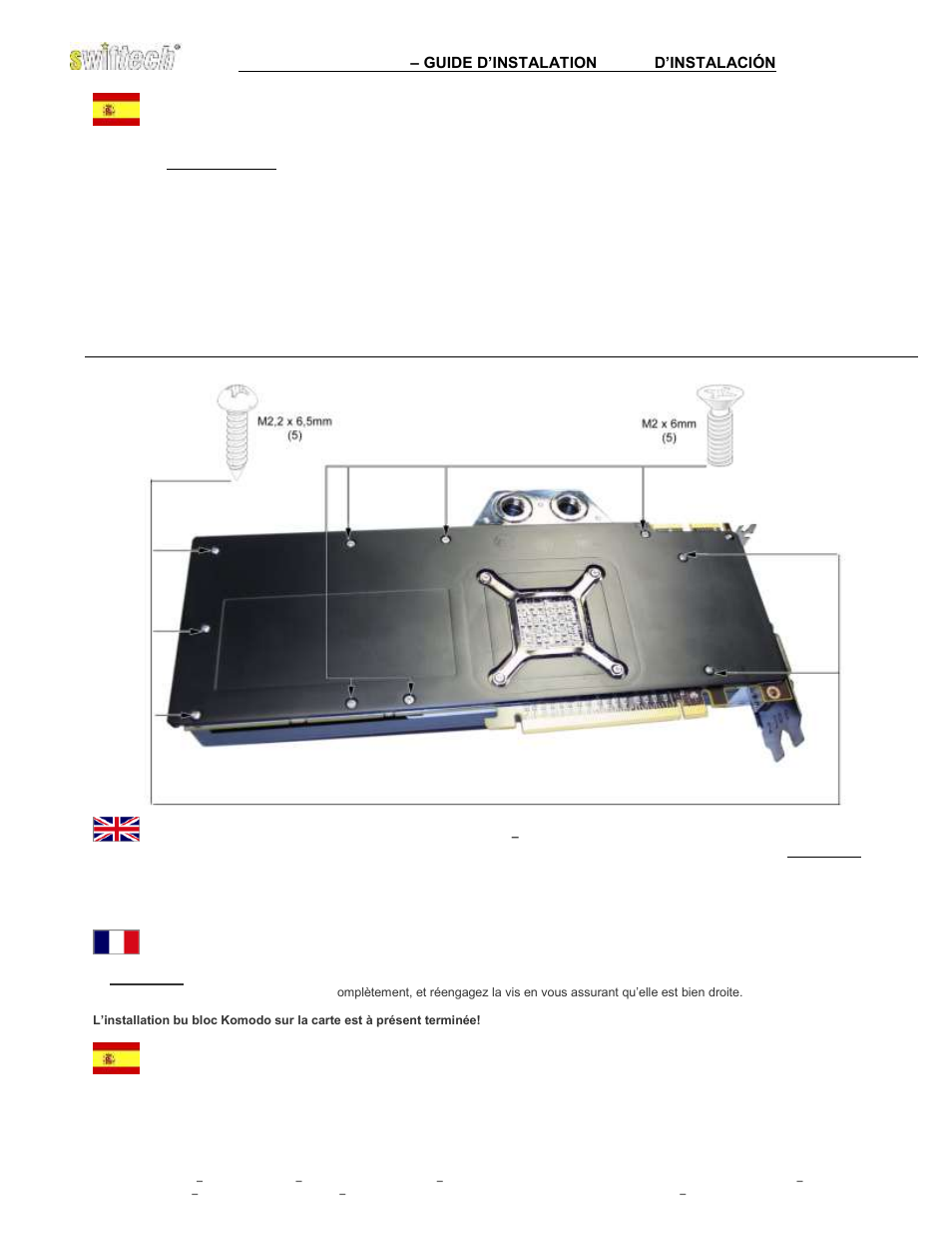 Swiftech KOMODO HD6900 User Manual | Page 3 / 4