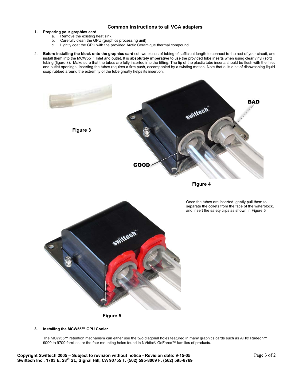 Swiftech MCW55 User Manual | Page 3 / 4
