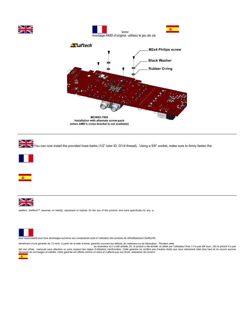 Swiftech MCW82 -7900 User Manual | Page 2 / 2