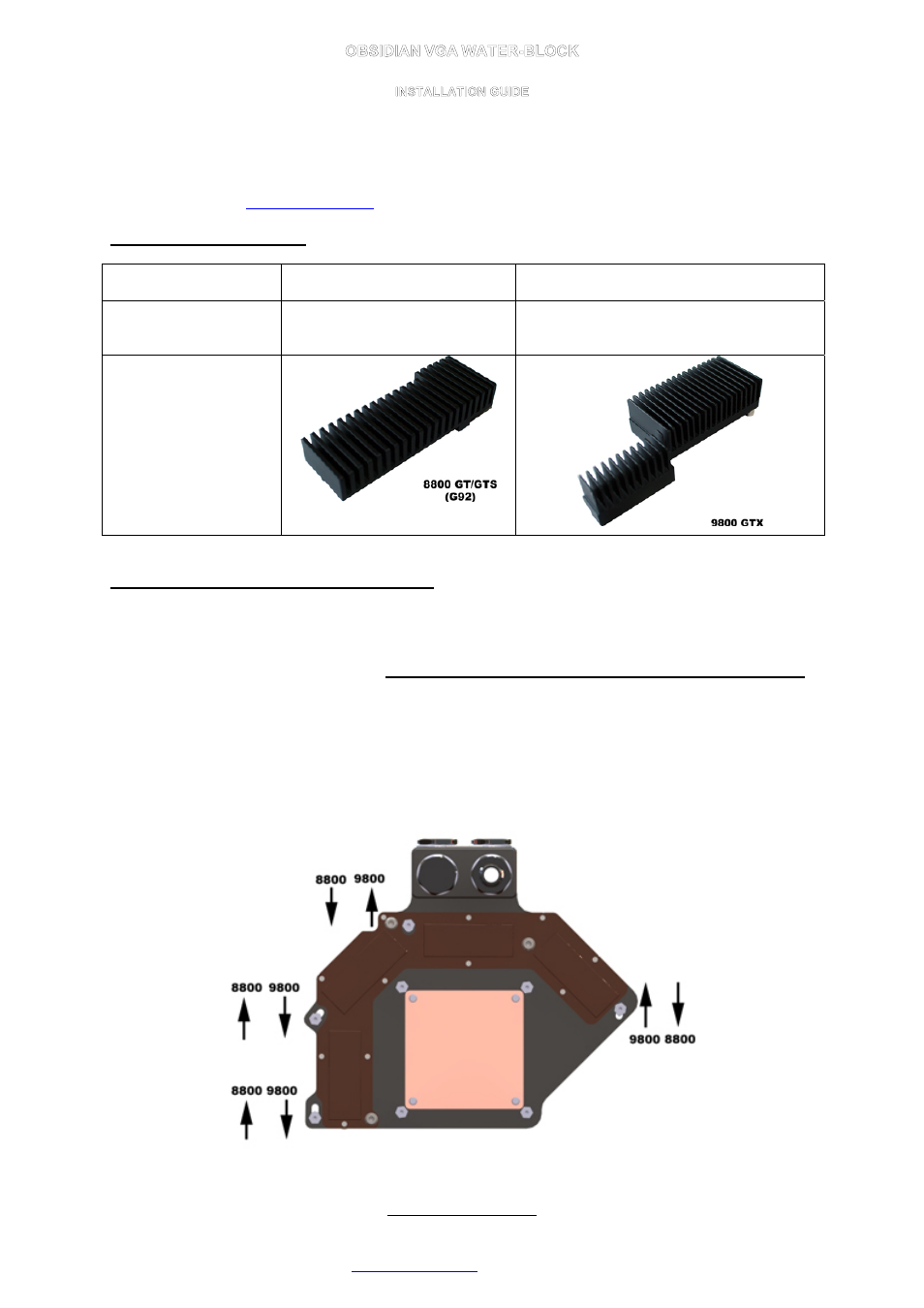 Swiftech OBSIDIAN User Manual | 2 pages