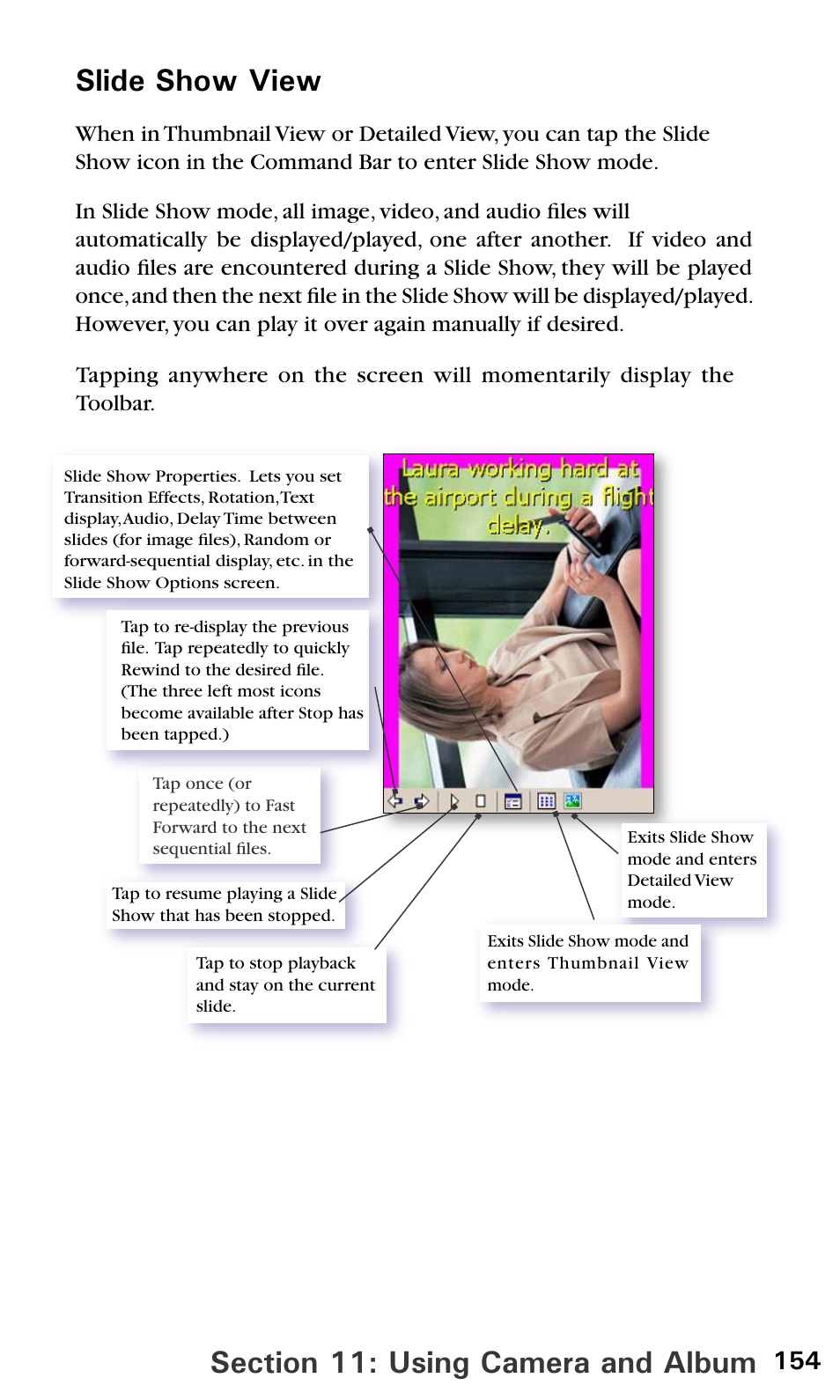 Slide show view | Sprint PPC-6600 User Manual | Page 159 / 195