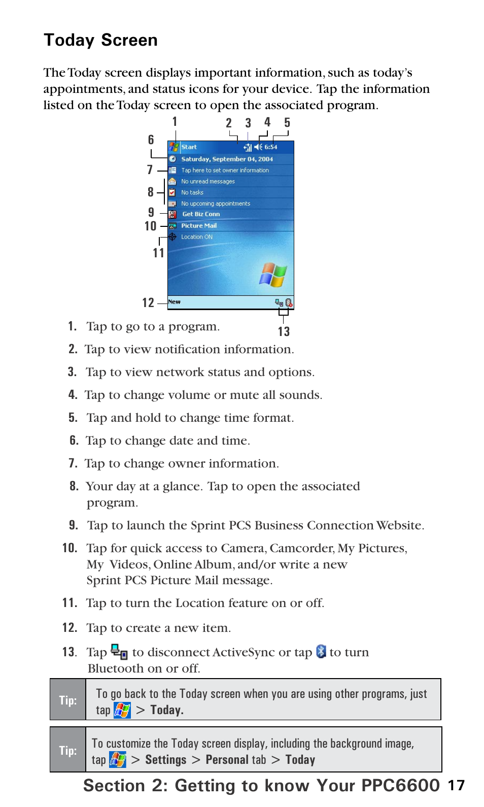Sprint PPC-6600 User Manual | Page 22 / 195