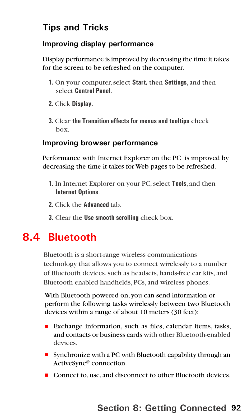 4 bluetooth | Sprint PPC-6600 User Manual | Page 97 / 195