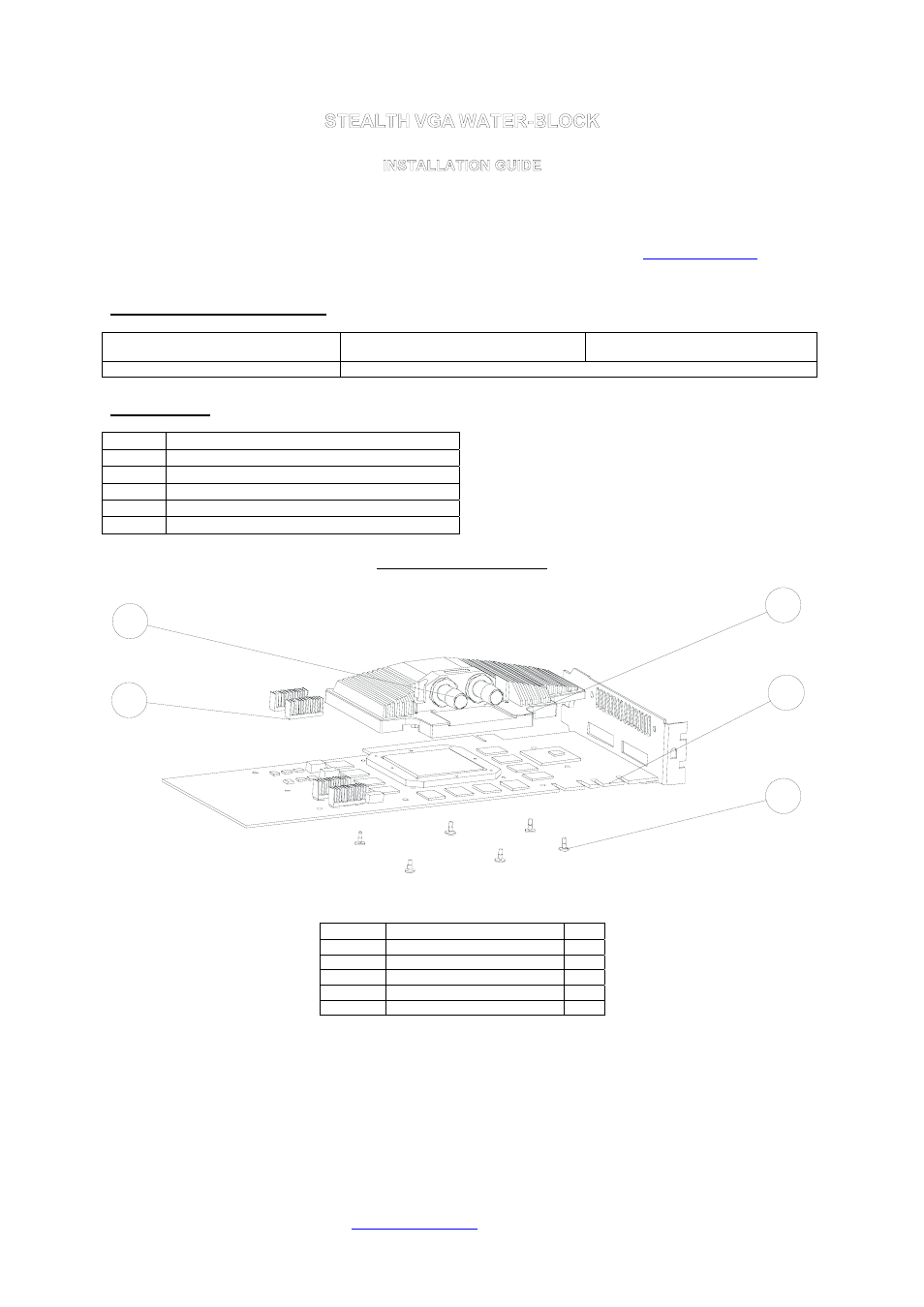 Swiftech STEALTH User Manual | 2 pages