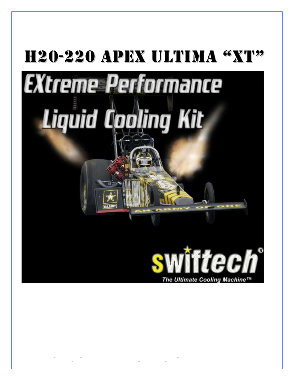 Swiftech APEX ULTIMA XT User Manual | 15 pages