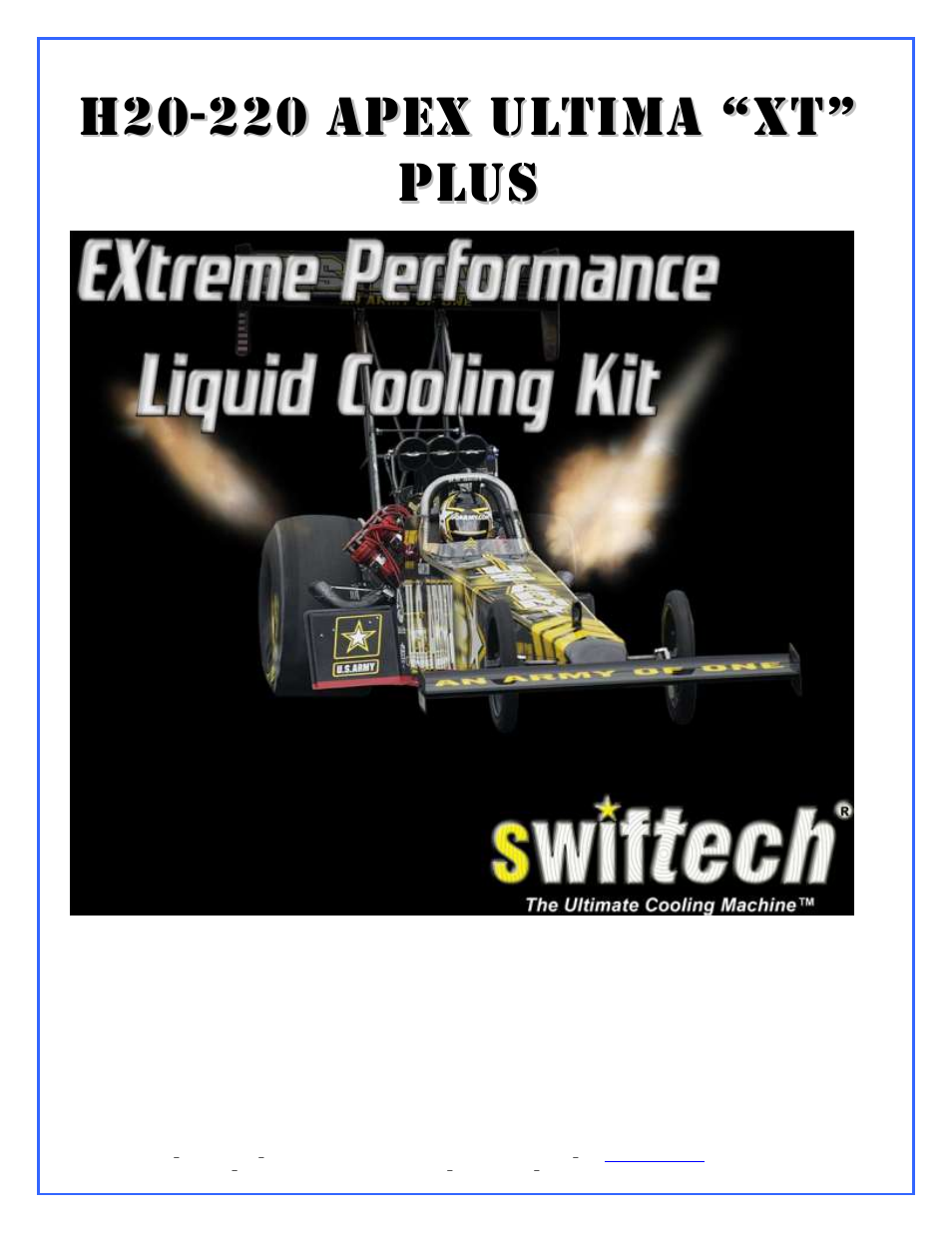 Swiftech APEX ULTIMA XT PLUS User Manual | 15 pages