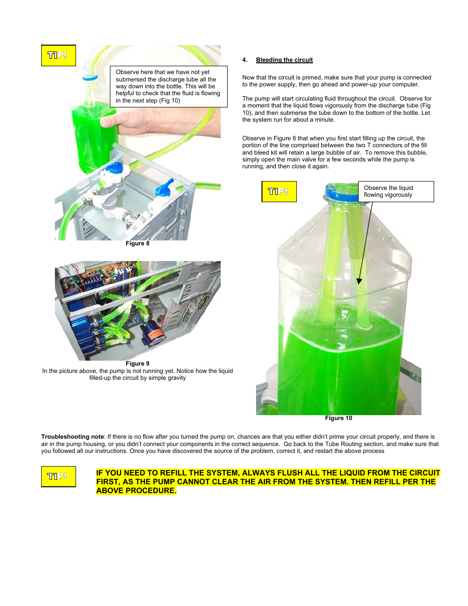 Leeding the circuit | Swiftech H20 120 User Manual | Page 11 / 39