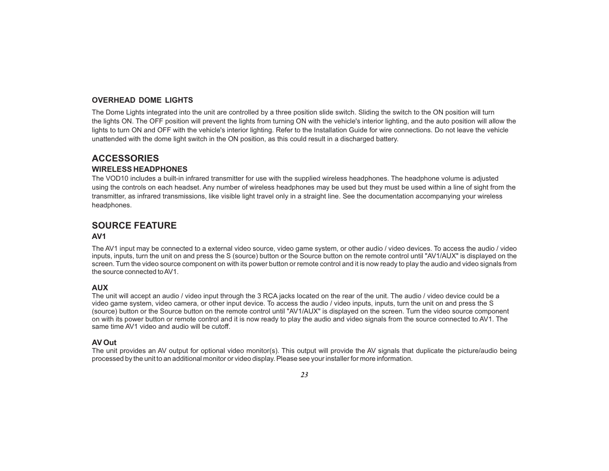 Audiovox Mobile Video 128-8565A User Manual | Page 23 / 28