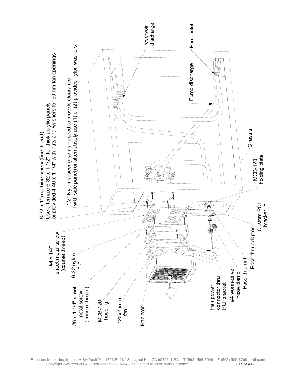 Swiftech H20 120 R3 User Manual | Page 17 / 41