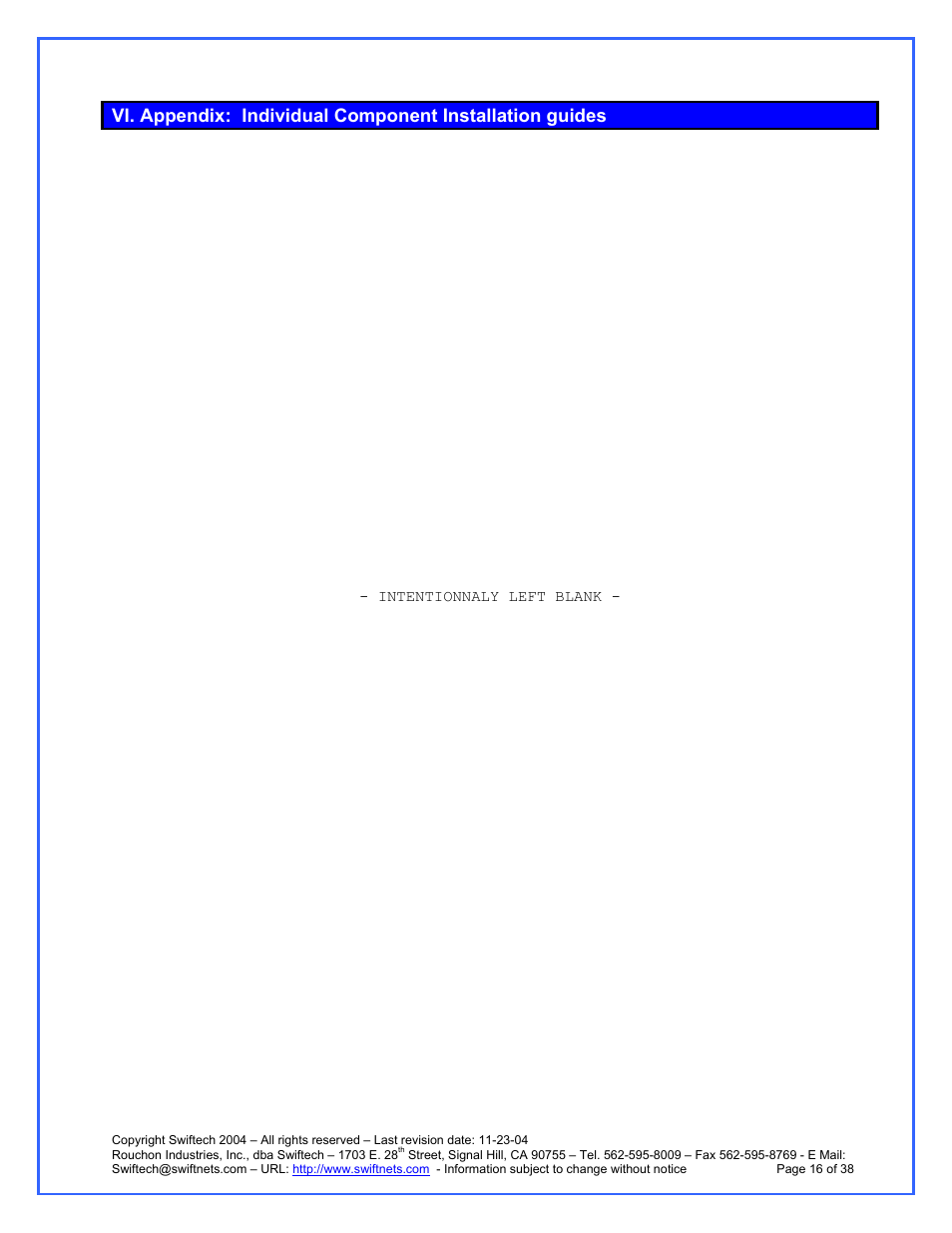 Appendix: individual component installation guides | Swiftech H20 120 R3A User Manual | Page 16 / 38