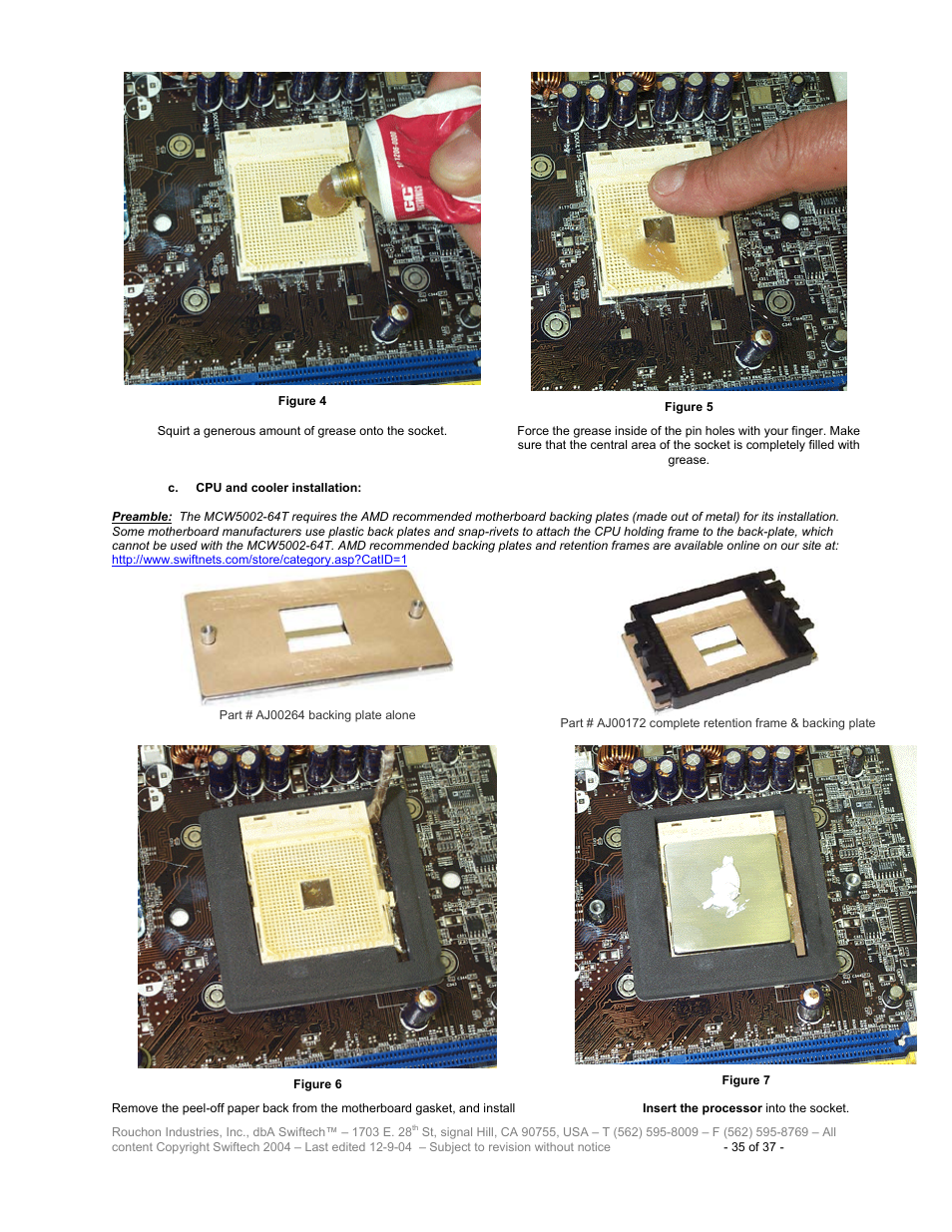 Swiftech H20 120 T User Manual | Page 35 / 37