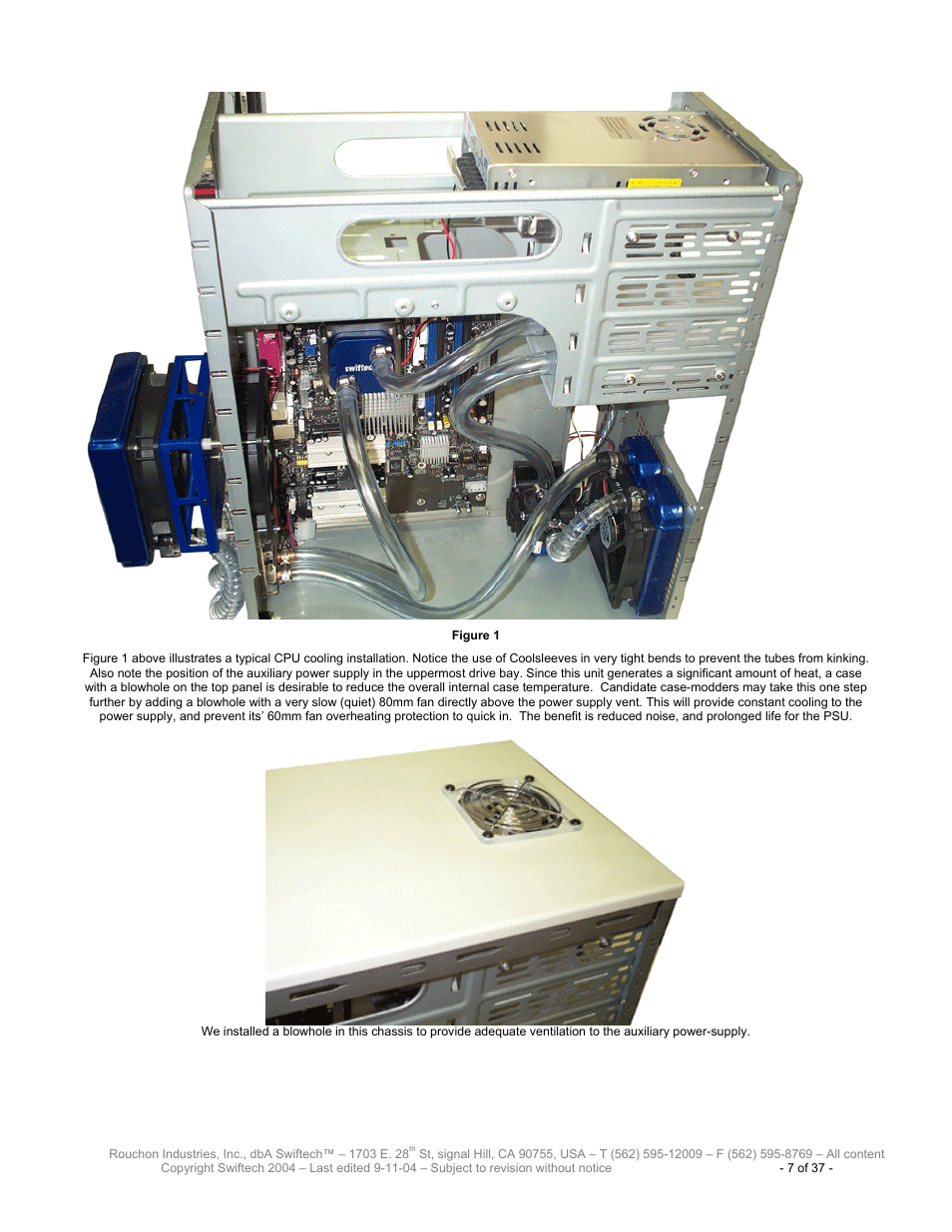 Swiftech H20 120 T User Manual | Page 7 / 37